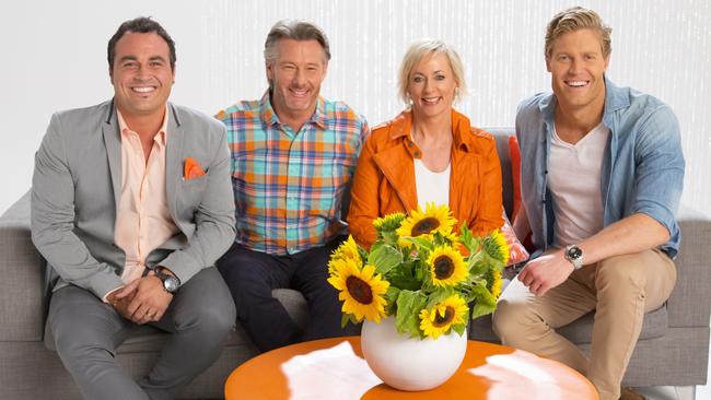 Miguel Maestre, Barry Du Bois, Amanda Keller and Chris Brown from Channel 10's The Living Room.