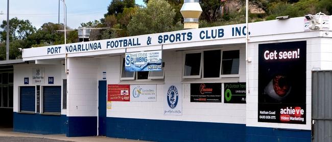 The existing clubhouse and changerooms at Port Noarlunga Oval. Picture: Onkaparinga Council