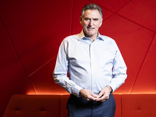 NAB CEO Ross McEwan wrote to employees on Friday to announce AstraZeneca jabs will be available at their workplaces. Picture: Aaron Francis