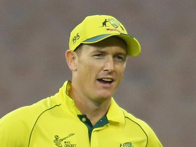 MELBOURNE, AUSTRALIA - FEBRUARY 11: Michael Clarke and George Bailey of Australia talk while in the field during the Cricket World Cup warm up match between Australia and the United Arab Emirates at Melbourne Cricket Ground on February 11, 2015 in Melbourne, Australia. (Photo by Scott Barbour/Getty Images)
