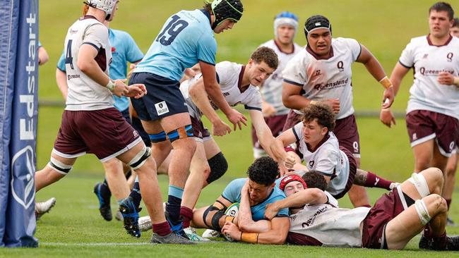Action from the final day of the 2024 Australian Schools Rugby Championships. Picture: Rachel Wright/Anthony Edgar.