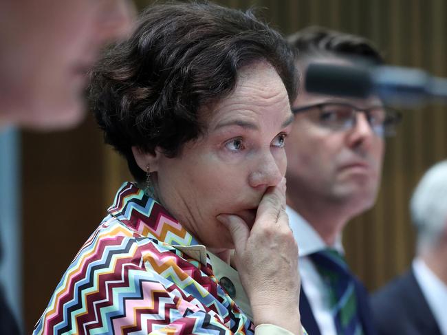 Former Department of Human Services secretary Kathryn Campbell at a Senate hearing in 2022. Picture: Gary Ramage.