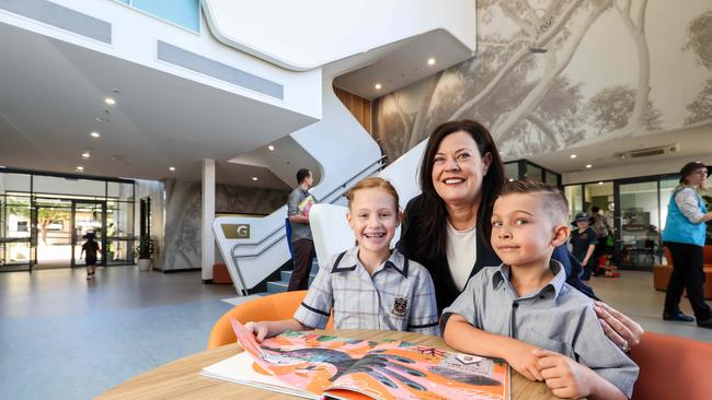 Woodcroft College principal Shannon Warren said the new junior campus had resolved the school’s issues with over-enrolment. Picture: Russell Millard Photography