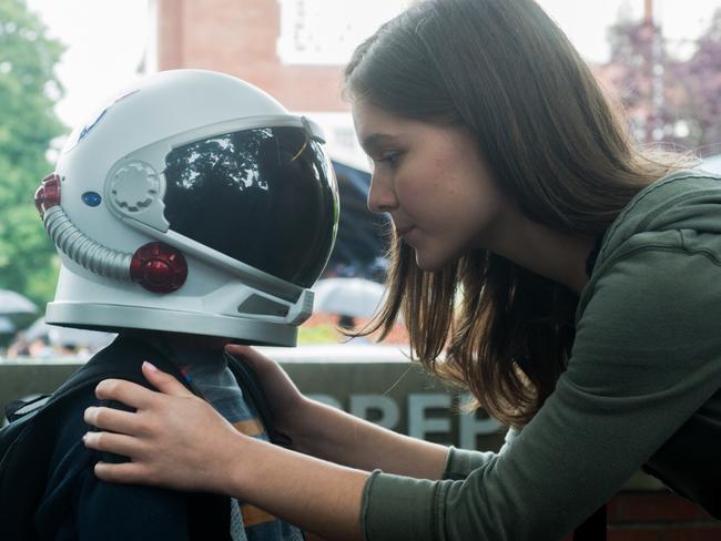 Jacob Tremblay and Izabela Vidovic play brother and sister in Wonder. Picture: Supplied
