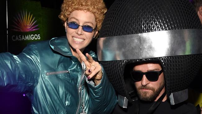 BEVERLY HILLS, CALIFORNIA - OCTOBER 25: Jessica Biel and Justin Timberlake attend the 2019 Casamigos Halloween Party on October 25, 2019 at a private residence in Beverly Hills, California. (Photo by Michael Kovac/Getty Images for Casamigos)