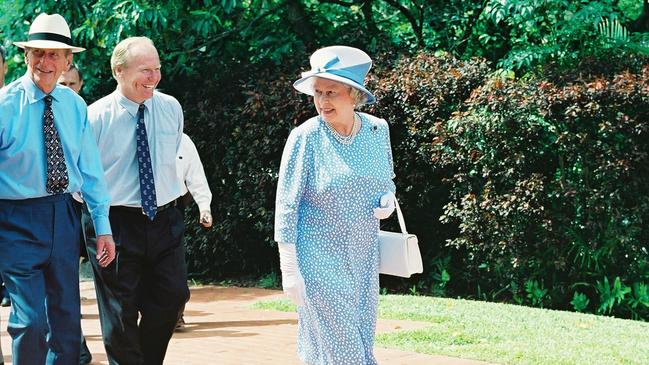 Queen Elizabeth II during her Cairns visit in 2002. Picture: Supplied.