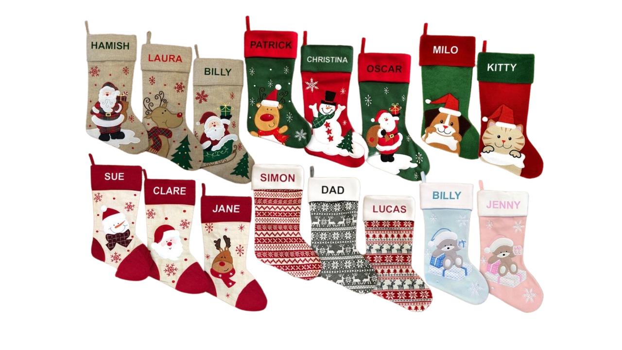 Get matching stockings for the whole family that will last for years to come. Picture: Etsy AU.