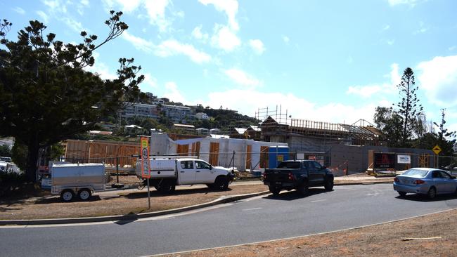 The 18 townhouses under construction on the corner of Queen and Mary Street, Yeppoon.