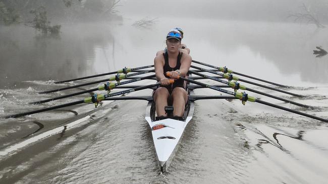 Gippsland Grammar's female under-21 coxed quad scull with stroke Ella Gerrand. Picture: Supplied.