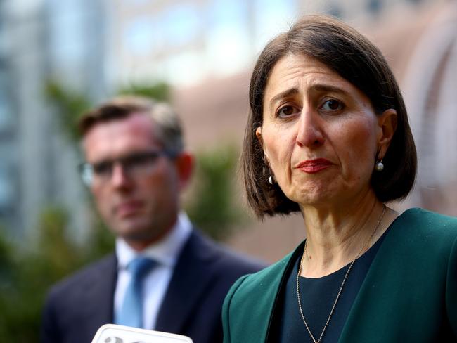 Gladys Berejiklian pictured after appearing at ICAC as a witness in 2020. Picture: Toby Zerna