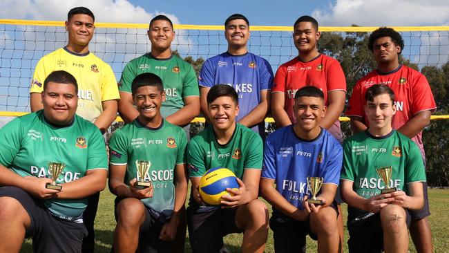 Local Sports Stars nominees the Punchbowl Boys High volleyball team. Picture: Robert Pozo