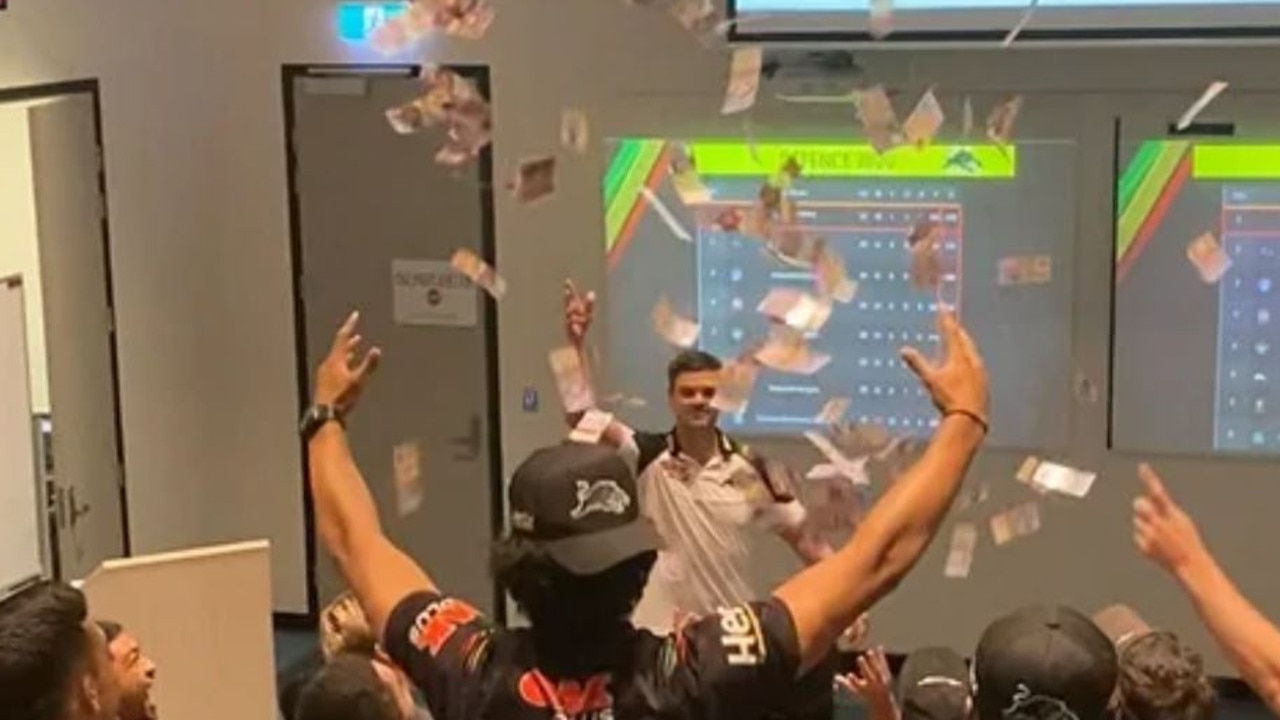 Cameron Ciraldo made it rain. Source: Penrith Panthers