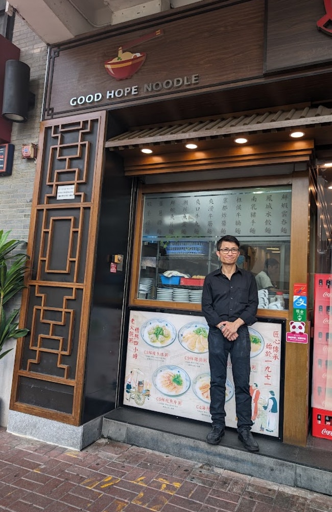 Third-generation owner Wing Kwok outside the restaurant in Central Hong Kong.