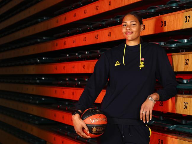Opals star Liz Cambage has Nigerian descent through her father and has been passionate about using her basketball profile to push cultural inclusion. Photo: Robert Cianflone/Getty Images.