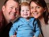 Pride of Australia 2014 - Lucas Whitelegg, 19 months, spent 241 days paralysed by a rare and potentially fatal illness. He has finally started crawling. Lucas is pictured with his father Andrew and mother Bree. Picture: Mark Stewart