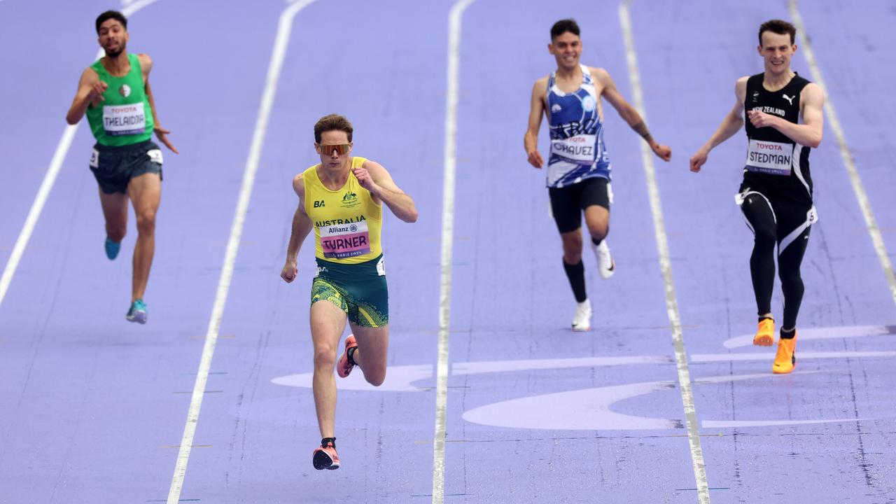 Turner dominated the 400m T36 final. Picture: Ezra Shaw/Getty Images