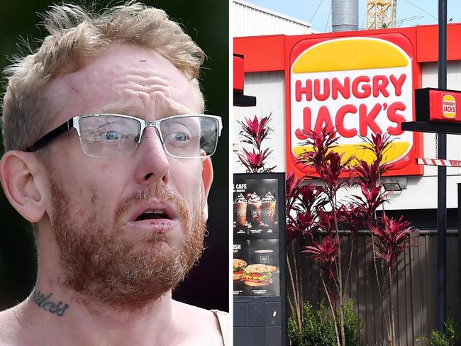 Meth man breaks into cop shop, Hungry Jack’s on drug binge