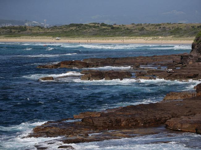 Tragedy at Port Kembla overnight as 3 rock fisherman were swept off the rocks and killed. Picture: David Swift