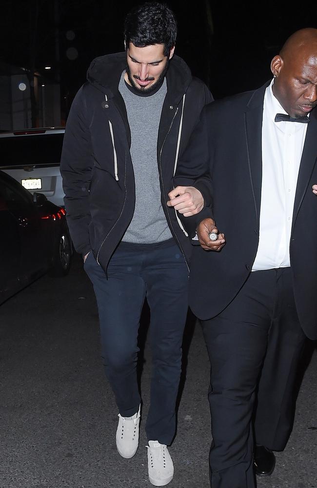 Rihanna’s rumoured boyfriend, Saudi mogul Hassan Jameel, leaving 1 OAK. Picture: Backgrid