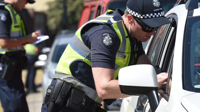 Victoria Police drug driving testing could be expanded. Picture: Chris Eastman