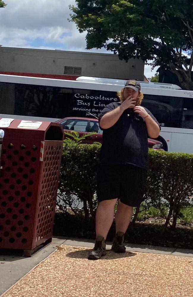 Reed Davidson outside Caboolture Magistrates Court.