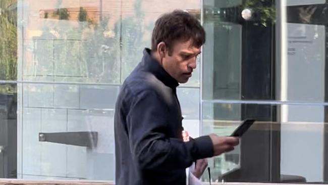 Truck driver Bradley David McQuillan, Raceview, outside the Ipswich Courthouse on October 13, 2022. Picture: Nicola McNamara