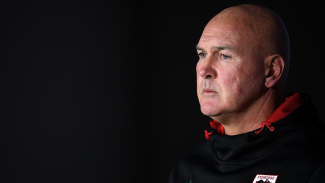 Dragons coach Paul McGregor’s future is far from certain. Picture: Dan Himbrechts/AAP