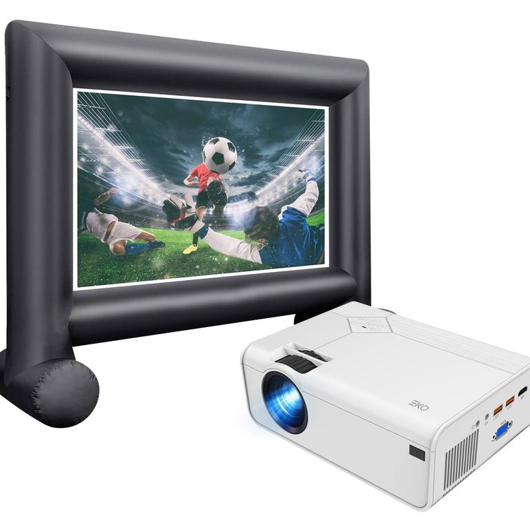 Eko projector with inflatable screen.