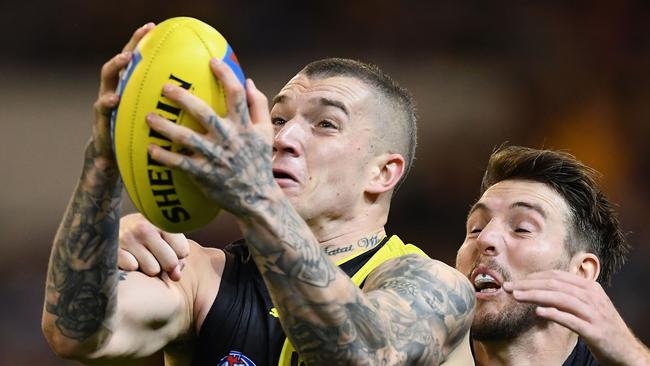 Dustin Martin will be able to buy A LOT of Sherrins after his next contract. Picture: Getty Images