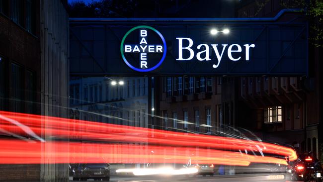 The logo of German chemicals and pharmaceuticals giant Bayer. Picture: AFP