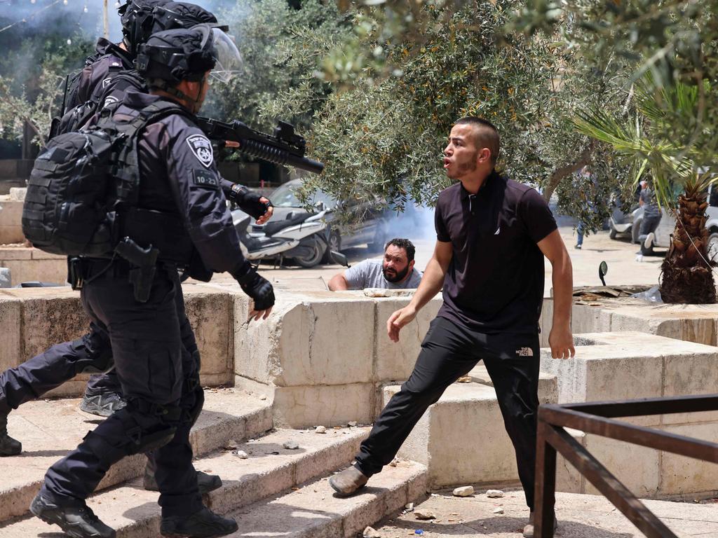 The latest violence comes ahead of a planned march marking Israel’s 1967 takeover of the holy city. Picture: Emmanuel Dunand / AFP