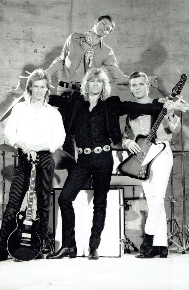 Globetrotting Gold Coast rockers Kings of the Sun in 1988. Picture: Supplied.