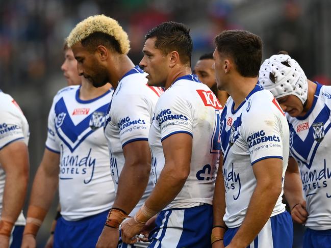 NRL 2023 RD24 Newcastle Knights v Canterbury-Bankstown Bulldogs - Bulldogs Dejection NRL PHOTOS