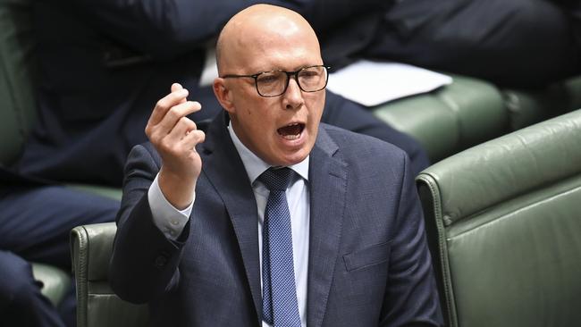 Opposition Leader Peter Dutton has vowed to fight the right to disconnect laws. Picture: NCA NewsWire / Martin Ollman