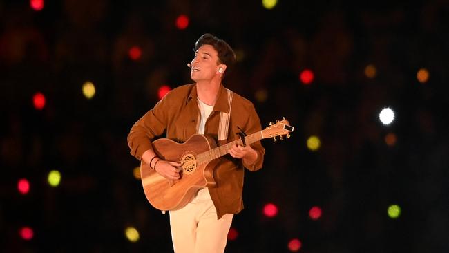 Geelong’s Taylor Henderson performs.