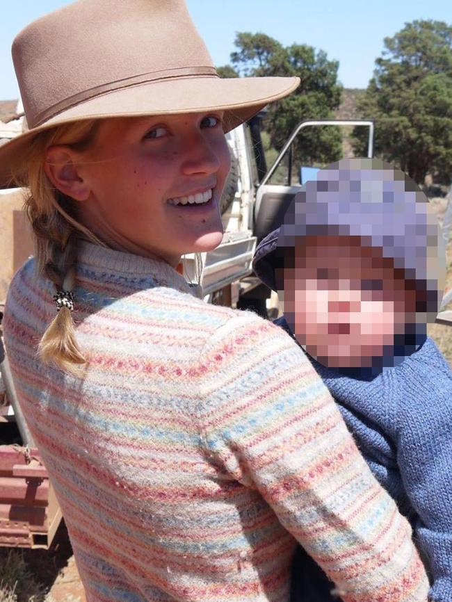 Tanja Ebert had swapped the transient life of a tourist backpacker for life on the land. Picture: Facebook