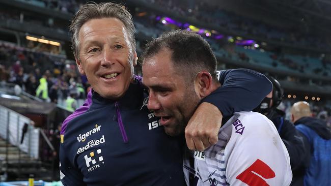 Craig Bellamy and Cameron Smith were the driving force behind the Melbourne Storm’s success. Picture: Brett Costello