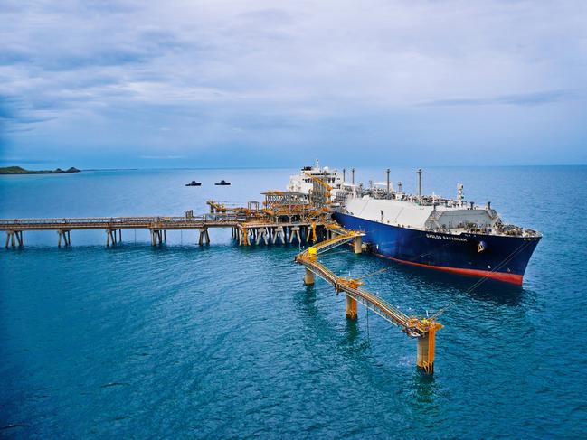 PNG LNG Project export jetty located outside Port Moresby. Supplied