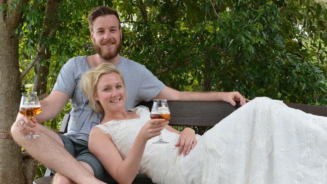 Cameron Manson formerly of Gympie and (at the time of his wedding) running a micro brewery business in Norway with his bride Fam. They were married in 2015. Photo: Greg Miller / Gympie Times