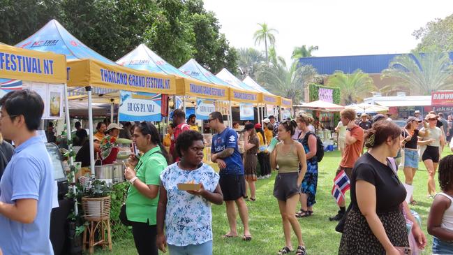 Hundreds gathered in Civic Park for the 2025 Thailand Grand Festival.