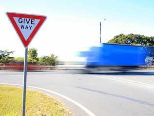 Tumbulgum intersection of Tweed Valley Way and Riverside Dr is a concern for residents. Picture: Scott Powick