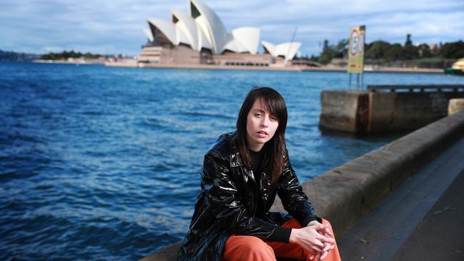 Singer-songwriter Gordi, aka Sophie Payten, who is releasing her second album Our Two Skins on June 26 2020. She will be performing a live-streamed concert at the Sydney Opera House on July 25. Picture: John Feder