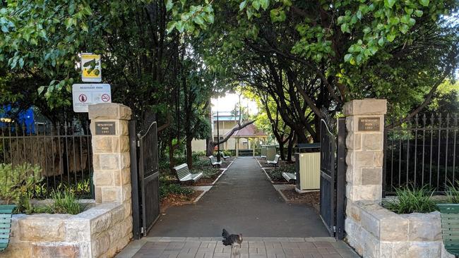 A photo of the park where residents say teens are gathering at night.