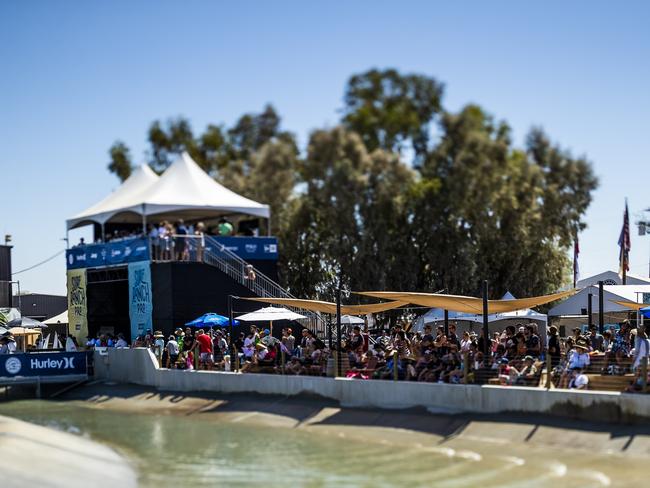 Amazing day of surfing for the crowd gathered to watch the final day of the 2018 Surf Ranch Pro in Lemoore, CA, USA.