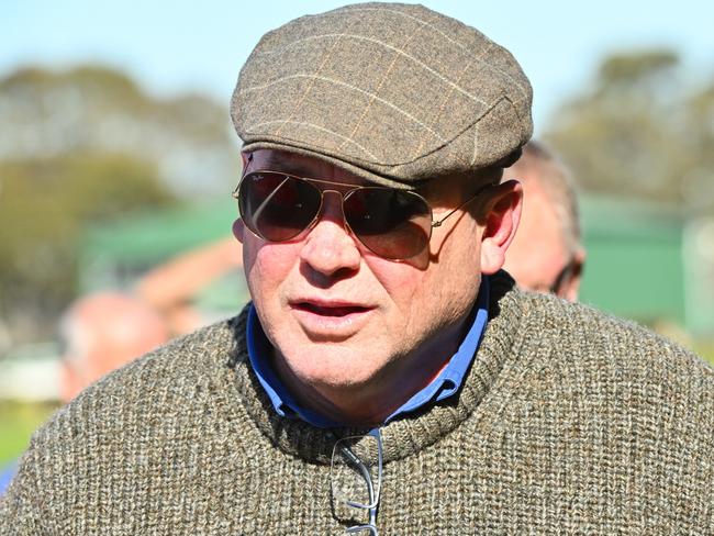 MELBOURNE, AUSTRALIA - AUGUST 16: Trainer Peter Moody is seen after Masonry won Race 2, the Ladbrokes Racing Club Plate, during Melbourne Racing at Sandown Lakeside on August 16, 2023 in Melbourne, Australia. (Photo by Vince Caligiuri/Getty Images)