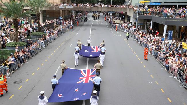ANZAC day march, Brisbane. Picture: Liam Kidston