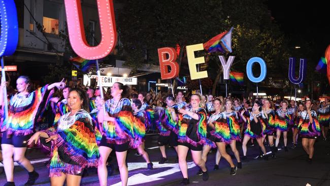 Floats brought a flurry of colour to the street. (Photo by Jenny Evans/Getty Images)