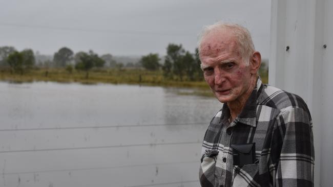 Born and bred Rosewood man Arthur Wass in his backyard. Picture: Peta McEachern