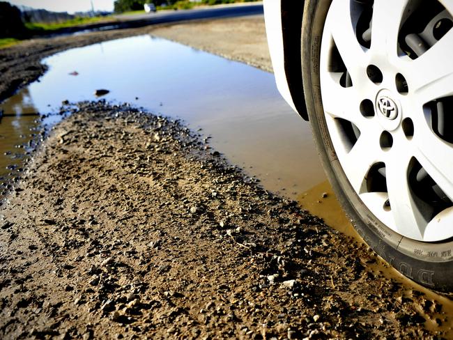 Melbourne Potholes: Cnr Taylors Rd and Nina Link, Dandenong South.