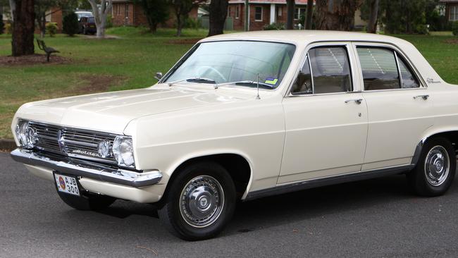 A 1966 HR Holden Premier. Holden introduced seat belts in 1966.